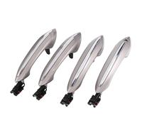 COTUND 4PCS Champagne Outer Exterior Door Handle Set with Light Compatible Compatible with BMW 5 6 7 Series F07 F10 F11 F06 F12 F13 F01 F02