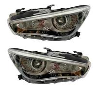 COTUND Compatible With Infiniti Q50 Q50L Xenon Left And Right 2 Pieces Headlight EU Version 260604HB0B, 260104GR0A(Left)