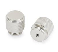 COTYKILEY 10 Pack Brushed Satin Nickel Kitchen Cabinet Knobs Drawer Pulls Knurled Silver Drawer Knobs Dresser Knobs Cabinet Hardware