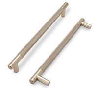 COTYKILEY 10 Pack Champagne Bronze Kitchen Cabinet Knobs Knurled Brushed Brass Drawer Pulls Drawer Knobs Dresser Knobs Gold