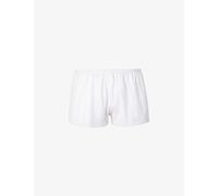 Cou Intimates Womens 001 White Pointelle High-rise Organic-cotton Shorts Xl