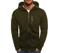 Couawaticy Mens Fleece Jackets Lightweight Warm Full Zip Casual Coat Microfleece Sweater Outerwear Running Jacket for Outdoor Hiking Travelling