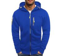 Couawaticy Mens Fleece Jackets Lightweight Warm Full Zip Casual Coat Microfleece Sweater Outerwear Running Jacket for Outdoor Hiking Travelling