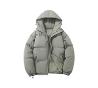 Couawaticy Quilted Jacket for Women UK Hooded Puffer Down Coat Quilted Padded Coat Hoodie Top Plain Short Down Puffer Ladies Lightweight Waterproof Jacket A-Green