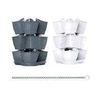 Coubi Herb Planter Pot Modern Stylish Design With Hanging Chain Or Freestanding