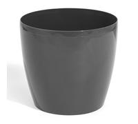 Coubi Round Plastic Planter Pot - Modern Indoor/Outdoor Flower Pot, 19L & 30L, G