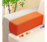Couch Arm Rest Pillow 45x15x15cm Linen Fabric Cover， Bed Gap Filler for Headboard & Mattress ，For Beds and Various Sofas and Chairs