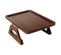 Couch Arm Tray with Clamp, Foldable Sofa Table for Drinks and Snacks | Adjustable Clamp Secures the Waterproof Tray to Sofa Arms, Keeping Drinks, Remotes, Phones and Snacks Within Convenient Reach