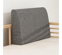 Couch Back Pillows,Extra Large Wedge Pillow for Sofa Bed,Backrest Lumbar Support Pillow High Density Foam Cushion with Breathable Linen Cover (Dark Grey,50x48x20cm)