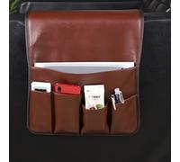 Couch Caddy Arm Rest Organiser-PU Leather Sofa Armrest Organizer Non-Slip Armchair Caddy Storage Organizer for Recliner Couch with 5 Pockets for Phone TV Remote Control Magazines,Brown ( Color : Brown