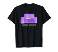 Couch Catato Value Graphic T-Shirt, Men, Black, XL