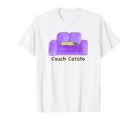 Couch Catato Value Graphic T-Shirt, Men, White, M