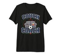 Couch Coach Football Soccer Funny Premium T-Shirt