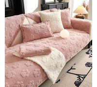Couch Cover for Dogs Sofa Cover for Pets,Thick Soft Dog Mat Non-Slip Couch Covers for 3 Cushion, Pet Sofa Slipcover Furniture Covers,Pink,36 * 47in/90 * 120cm