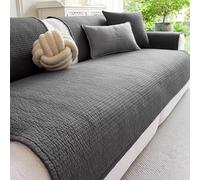 Couch Cover For Sectional Sofa - Simple Jacquard Slipcover, Silicone Non-slip Base, Durable Fabric, Elegant Romantic Atmosphere Living Room Decor black 70 * 210cm/27.56 * 82.68in