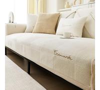 Couch Cover, Sofa Protective Cover, 1/2/3/4 Seater L Shape Sofa Cover, Corner Sofa, Universal Non-Slip Sofa Throw, Solid Textured Ultra Stretch Sofa Cover for Living Room