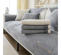 Couch Cover, Sofa Protective Cover, 1/2/3/4 Seater L Shape Sofa Cover, Corner Sofa, Universal Non-Slip Sofa Throw, Solid Textured Ultra Stretch Sofa Cover for Living Room