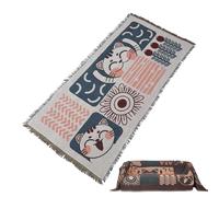 Couch Cover - Warm Art Sofa Blanket Polyester Fabric, Unique Pattern Design Decorative Furniture Protector, Soft Comfortable Throw Rug Machine Washable | Stylish Guard For Dogs Cats Pets Living Room