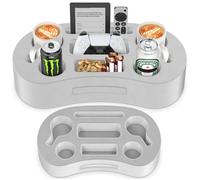 Couch Cup Holder Pillow Tray with 7 Slots, Couch Caddy & Buddy As Gaming Pillow, Sofa Drink or Snack Holder, Sofa Organizer for Cup, Drink, Game Controller, Remote, Phone