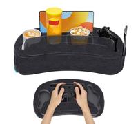 Couch Cup Holder - Sofa Cup Holder Gaming Pillow for Bed, Rv, Tv, Car, Man Cave, Backseat |Remote, Drinks, Snacks Organizer Caddy Cupholder (Grey)