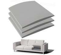 Couch Cushion Support For Sagging Seat, Couch Supporter For Under The Cushions, 20" X 20" High-Density Curved Foam Sofa Cushion Support Board, Grey Set Of 3