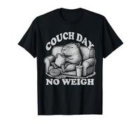 Couch Day No Weigh Capybara Lazy Animal Snack Lover T-Shirt