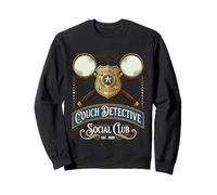 Couch Detective Armchair Investigator Vintage Badge Design Sweatshirt