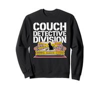Couch Detective Division Cat True Crime Mystery Solver Sweatshirt