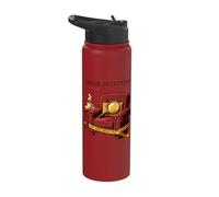 Couch Detective Sofa Division Crime Scene Chair Stainless Steel Insulated Water Bottle