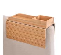 Couch Hack - Wooden Sofa Arm Tray Couch Cup Holder Armrest Table, Wooden Couch Cup Holder Tray, Foldable Wooden Tray for Couch, Couch Organizer Caddy Armrest Tray