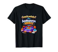 Couch Potato Try Bookworm Hero Book Lover Graphic T-Shirt