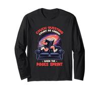 Couch QUESTING Count AS Cardio When The Pages Sprint Long Sleeve T-Shirt