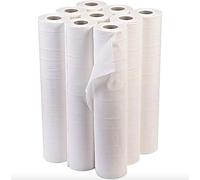 Couch Rolls, White, 12 Pack, 20cm Wide x 40m Long, for Salons and Home Supplies