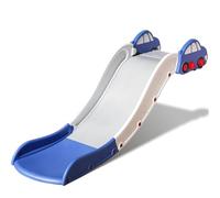 Couch Slide for Stairs Bed Kids Extended Widened Toddler Slide Plastic Indoor Toy Easy to Assemble Store Car Blue Plus