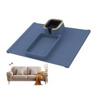 Couch Tray - Sofa Drinks Remotes Holder | Anti-Slip Silicone Phone Remote Control Organizer for Coffee Beverage Snack Laptop Cellphone Room Loveseat Drink