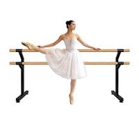COUCHO Double-Layer Ballet Bar Ballet Barre, Freestanding Dance Barre Bar, Heavy Duty Fixed Height Ballet Bar Dance Barre with Anti-Skid Footpads, for Home and Gym