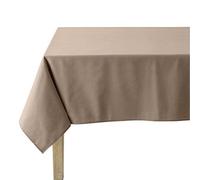 Coucke - 3152192162688 - Plain-Coloured Rectangular Cotton Tablecloth - Truffle Colour, Cotton, Truffe, 150 x 190 x 0,03 cm