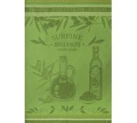 Coucke Printed Cotton Jacquard Tea Towel, Oil Bottle, 50 x 75 cm