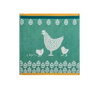 Coucke "Cocotte-Vert", Cotton terry hand towel. Designed in France.