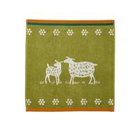 Coucke Cotton Jacquard Printed Terry Towel, Sheep, 50 x 75 cm