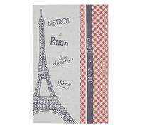 Coucke French Cotton Jacquard Trocadero Towel, 20" x 30", Red, 100% Cotton