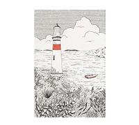 Coucke Lighthouse Printed Tea Towel 50 x 75 cm