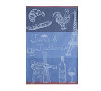Coucke Printed Cotton Jacquard Tea Towel, France and Tradition, 50 x 75 cm