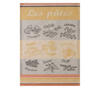 Coucke Printed Cotton Jacquard Tea Towel, Pasta Varieties, 50 x 75 cm