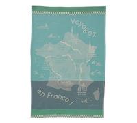 Coucke Printed Cotton Tea Towel, 50 x 75 cm, Voyager en France