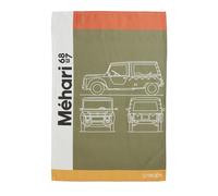 Coucke Printed Cotton Tea Towel, Citroen Mehari, 50 x 75 cm
