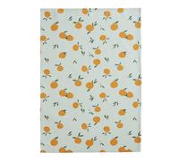 Coucke Printed Cotton Tea Towel, CLEMENTINES, 50 x 75 cm