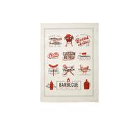 Coucke Printed Cotton Tea Towel, Grill, 50 x 75 cm