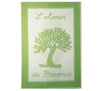 Coucke Printed Cotton Tea Towel, Olivier