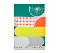 Coucke Printed Cotton Tea Towel, Tour de France, La Grande Boucle, 50 x 75 cm
